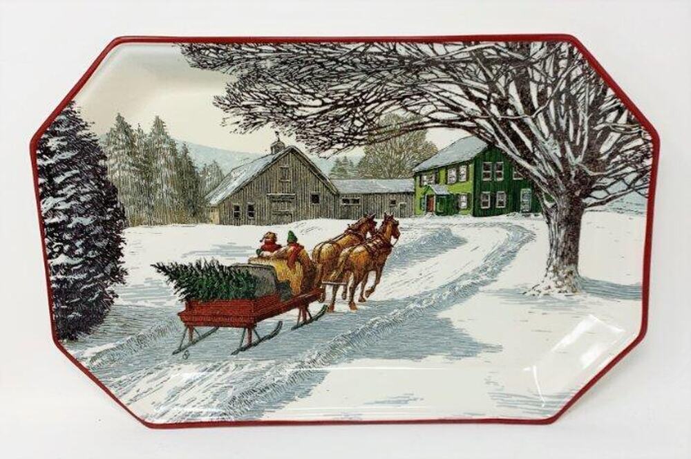 Hallmark Christmas in Evergreen Holiday Serving Platter